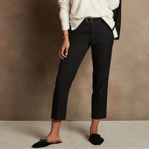 Averly Dress Ankle Cropped Pants Black Size 10 NWOT